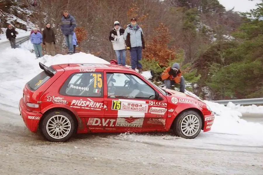 Luca Rossetti at 2004 Rallye Monte-Carlo