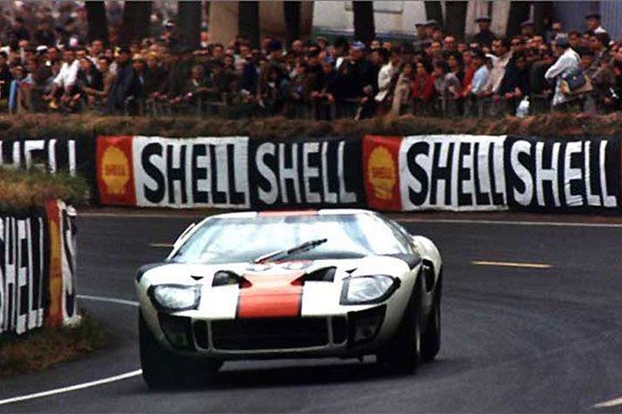 Jochen Neerpasch was driving the #60 Ford GT40 at 1966 Le Mans 24 Hours