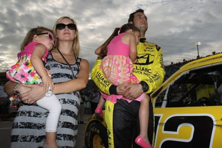 Sam Hornish Jr. and family