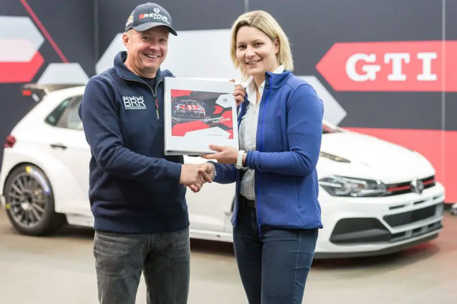 Raimund Baumschlager is the first buyer of brand new VW Polo GTI R5