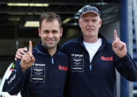 British GT Championship: TF Sport's Jonny Adam and Derek Johnston at Rockingham