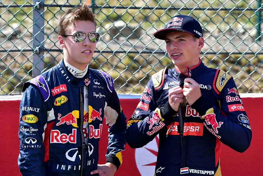 Daniil Kvyat Max Verstappen