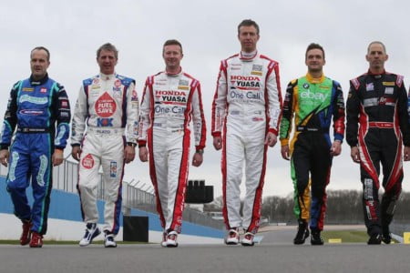 BTCC champions: Giovanardi, Plato, Shedden, Neal, Turkington, Menu