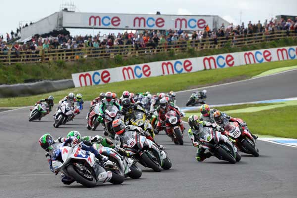 Superbike race at Knockhill 
