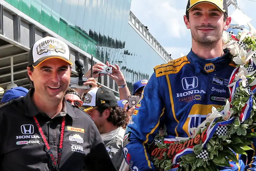 Bryan Herta and Alexander Rossi in 2016