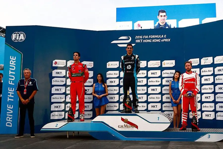 Hong Kong ePrix podium