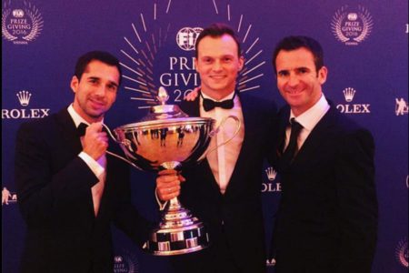 Neel Jani, Marc Lieb and Romain Dumas, 2016 FIA WEC champions