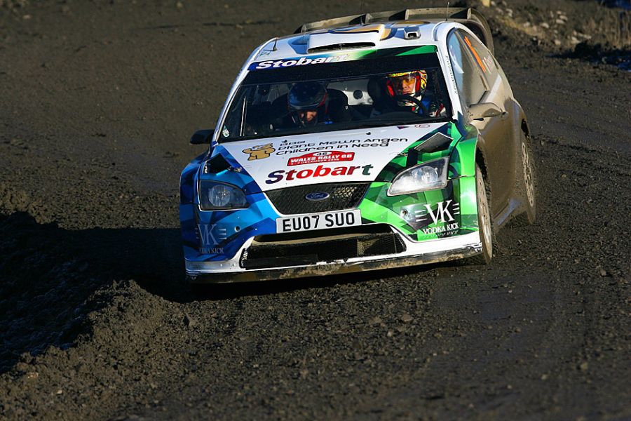 Valentino Rossi at 2008 Wales Rally GB