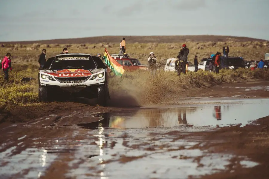 Sebastien Loeb (FRA) of Team Peugeot TOTALraces during stage 8 of Rally Dakar 2017 from Uyuni, Bolivia to Salta, Argentina on January 10, 2017.