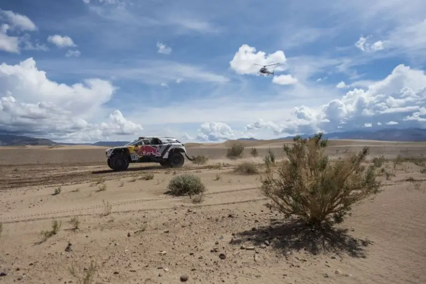 Cyril Despres (FRA) of Team Peugeot Total races during stage 04 of Rally Dakar 2017 from Jujuy, Argentina to Tupiza, Bolivia on January 05, 2017