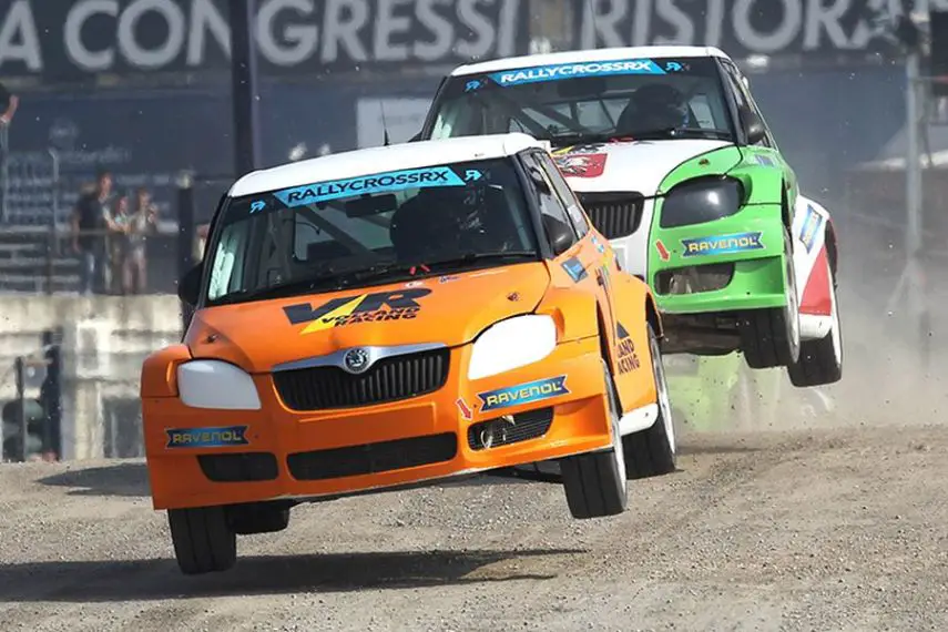 Volland Racing's Škoda Fabia S1600 cars in action