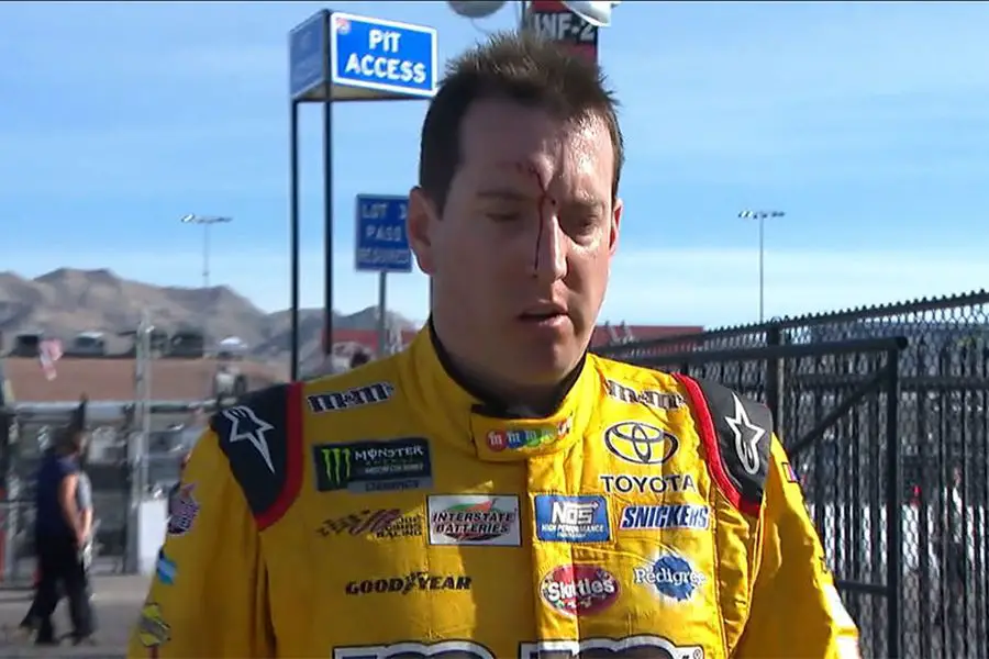 Las Vegas, Kyle Busch after a clash with Joey Logano and his crew