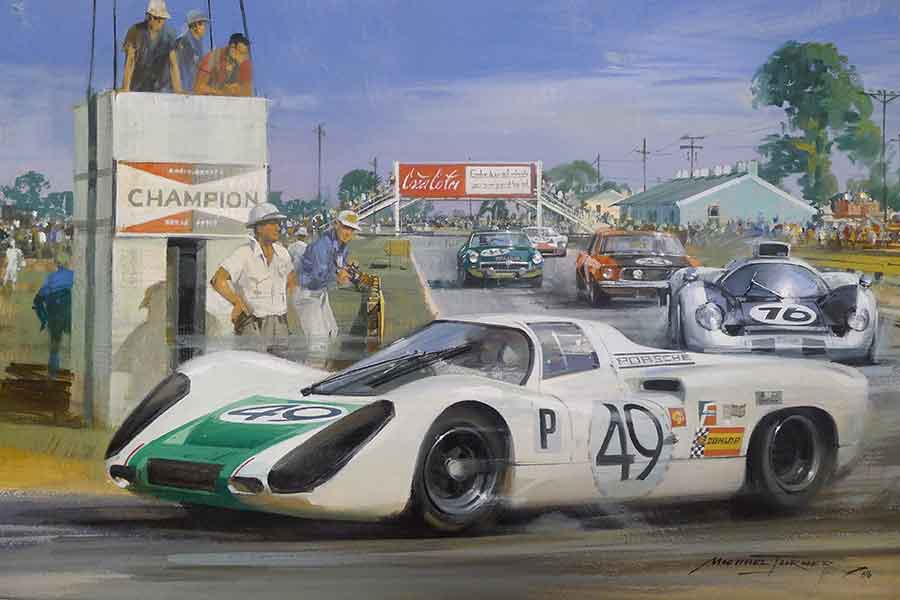 Porsche 907 racing cars 1968 sebring