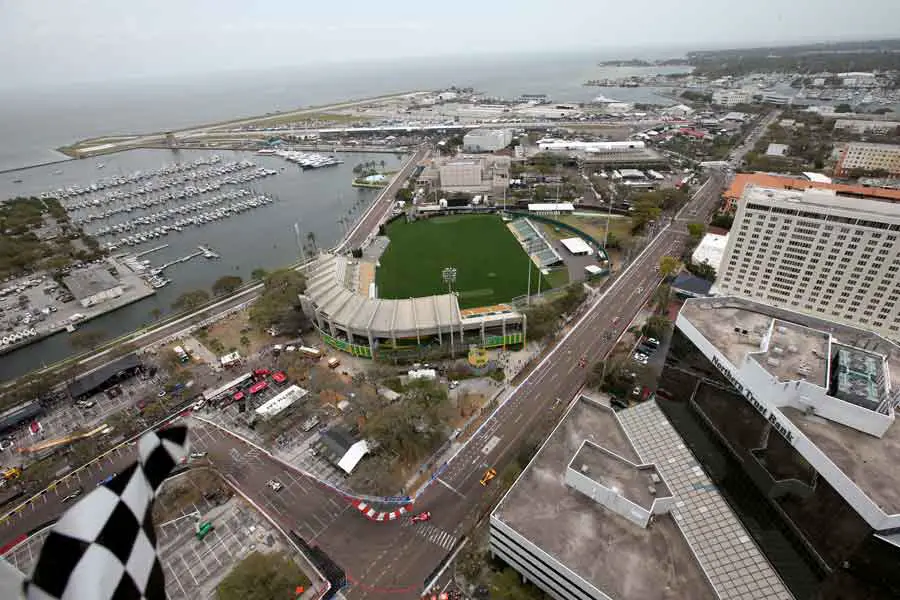 St. Petersburg street circuit, aerial view