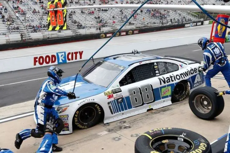 Dale Earnhardt Jr at Bristol Motor Speedway