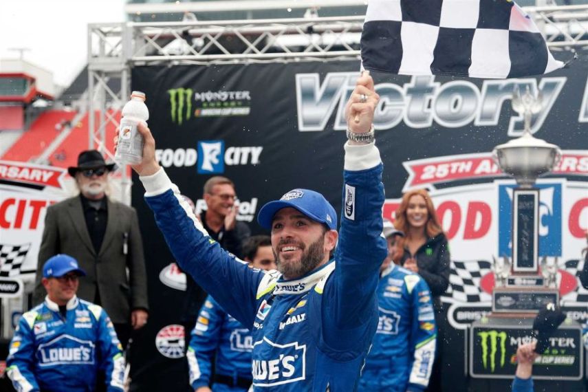 Jimmie Johnson wins at Bristol Motor Speedway | SnapLap