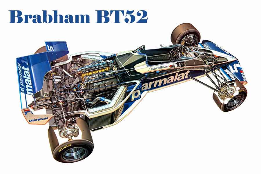 Brabham BT52 strange radiator position 