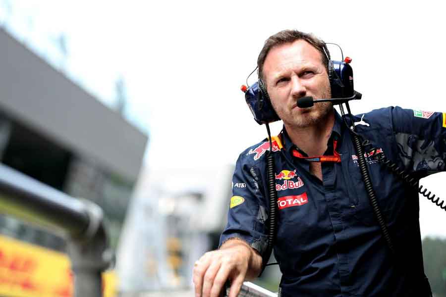 Christian Horner Red Bull 2017 facebook twitter norman nato sean gelael fia test view photo