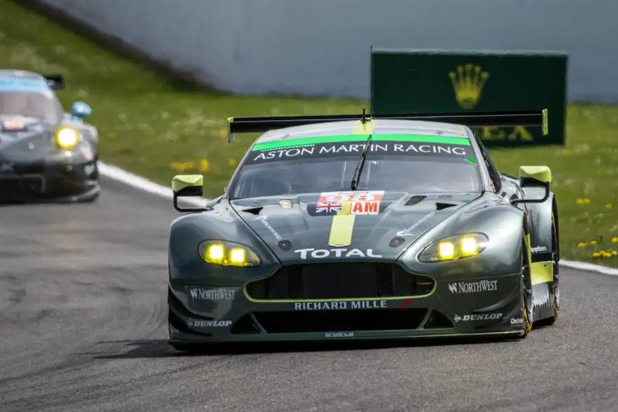 GTE Am class winners in the #98 Aston Martin