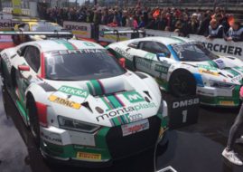 Land Motorsport's Audis at Zandvoort, ADAC GT Masters