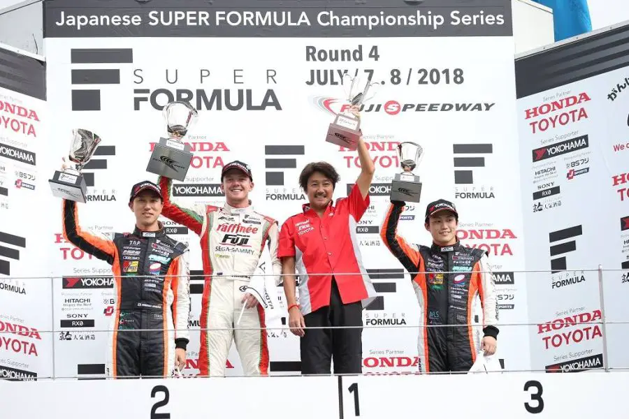 Masahiko Kondo, Nick Cassidy, 2018 Super Formula Fuji