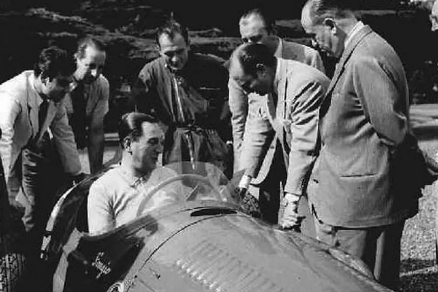 President Peron and Argentinean racing drivers