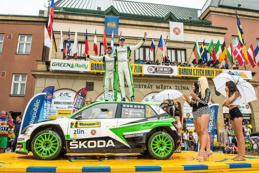 Jan Kopecky, Pavel Dresler, 2017 Barum Czech Rally Zlin winners