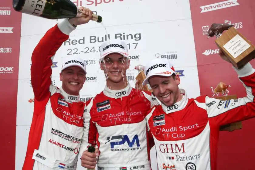 Milan Dontje, Keagan Masters, Philip Ellis, Audi Sport TT Cup, Red Bull Ring