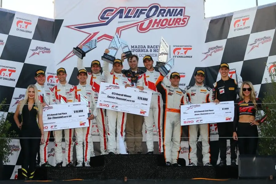 California 8 Hours Laguna Seca podium