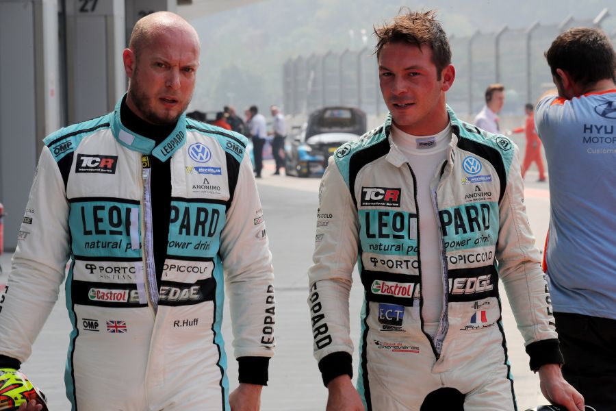 Rob Huff and the championship leader Jean-Karl Vernay