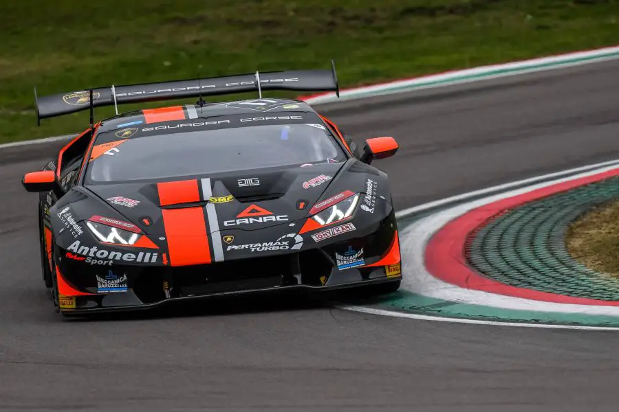 Loris Spinelli and Mikael Grenier are the European Super Trofeo champions in the #17 Huracan