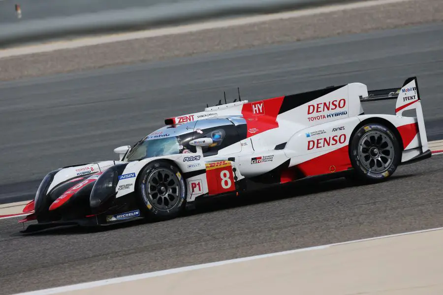 Alonso was driving the #8 Toyota TS050 Hybrid during the FIA WEC rookie test