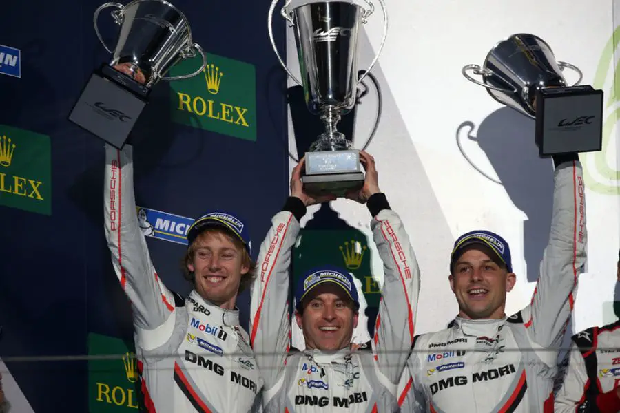 Porsche LMP Team, #2 Porsche 919 Hybrid, 2017 FIA WEC champions, Brendon Hartley, Timo Bernhard, Earl Bamber