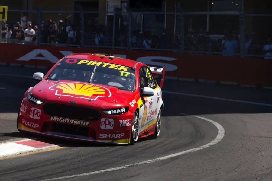 Scott McLaughlin wins race 1 at Newcastle street circuit