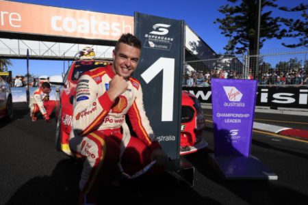 Scott McLaughlin wins race 1 at Newcastle street circuit