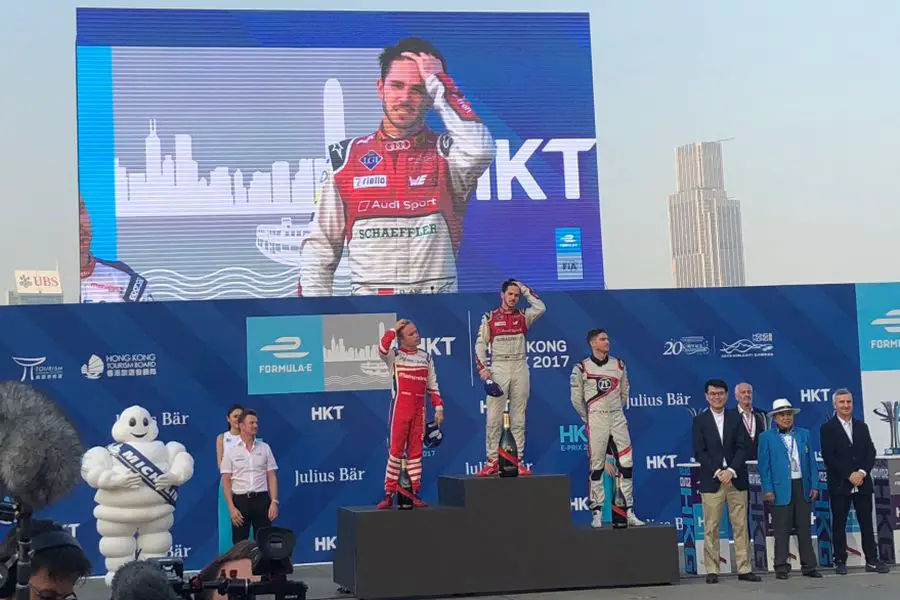 Hong Kong ePrix race 2 podium