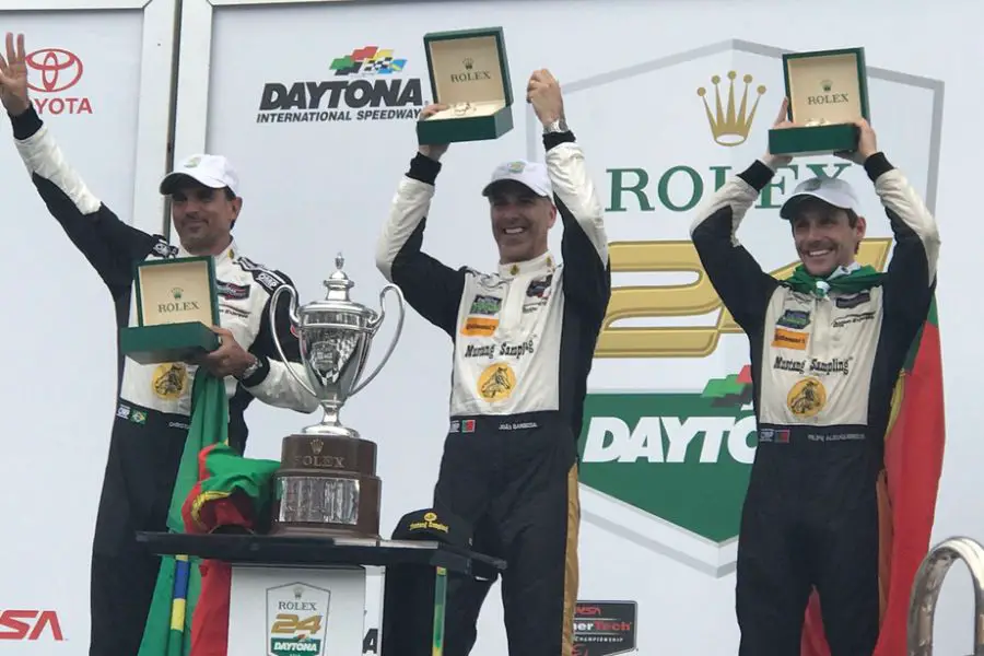 Christian Fittipaldi, Joao Barbosa, Filipe Albuquerque, 2018 Daytona 24h winners