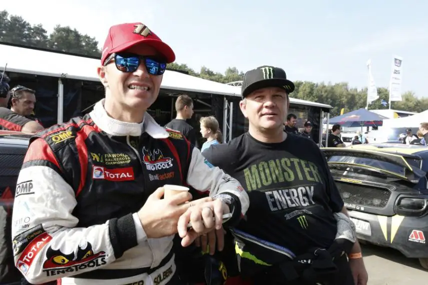 Petter and Henning Solberg were rivals in the 2014 World RX Championship