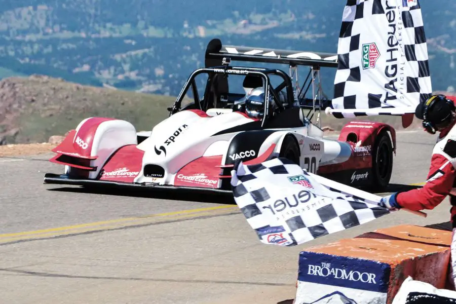 Romain Dumas was the Pikes Peak winner in 2014, 2016 (picture) and 2017