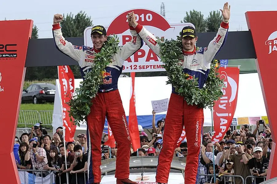 2010 Rally Japan winners Julien Ingrassia and Sebastien Ogier