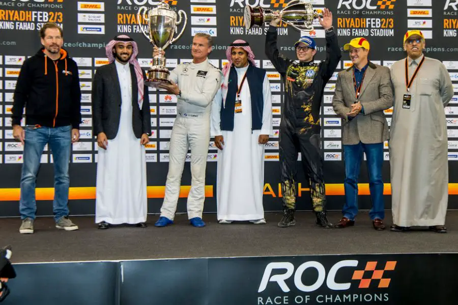 2018 Race of Champions podium