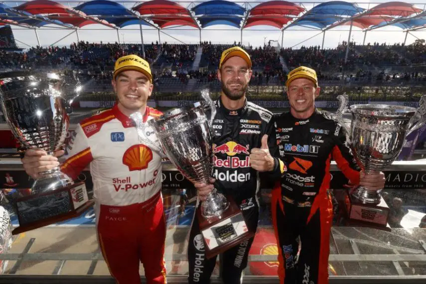 Clipsal 500 race 1 podium