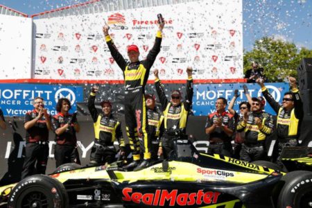 Sebastien Bourdais wins at St. Petersburg