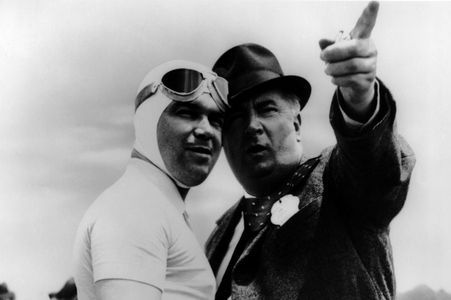 Alfred Neubauer (right) and Rudolf Caracciola Alfred Neubauer and Rudolf Caracciola