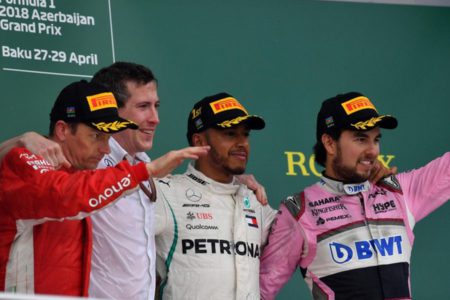 Azerbaijan Grand Prix podium