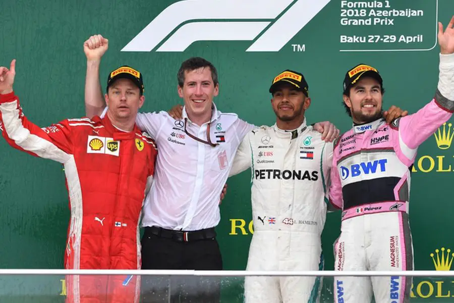 Azerbaijan Grand Prix podium