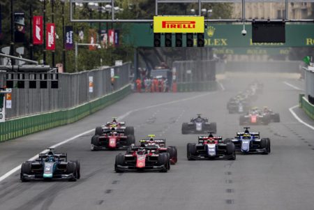 Alexander Albon clinched his maiden F2 victory on Saturday at Baku City Circuit