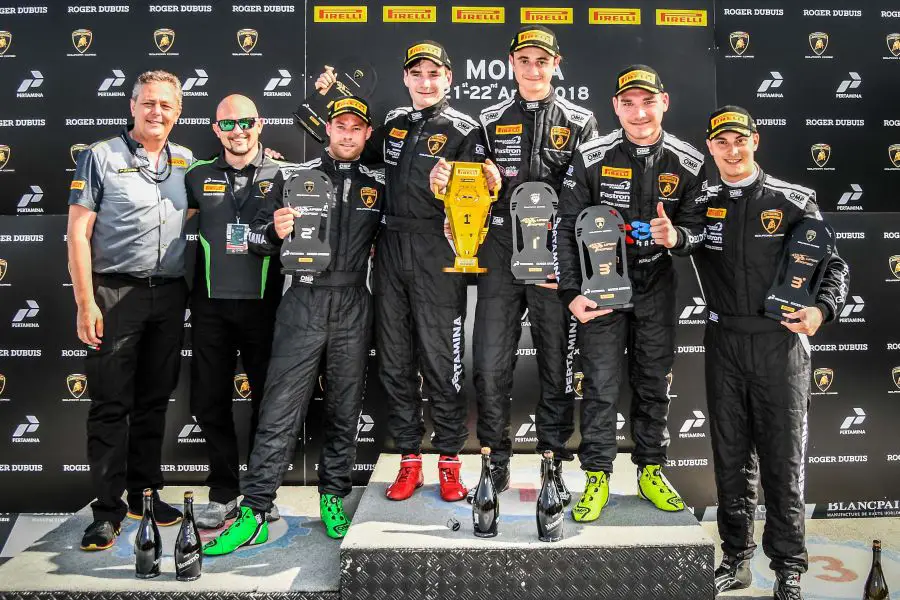 Lamborghini Super Trofeo Europe, Monza, race 1 podium