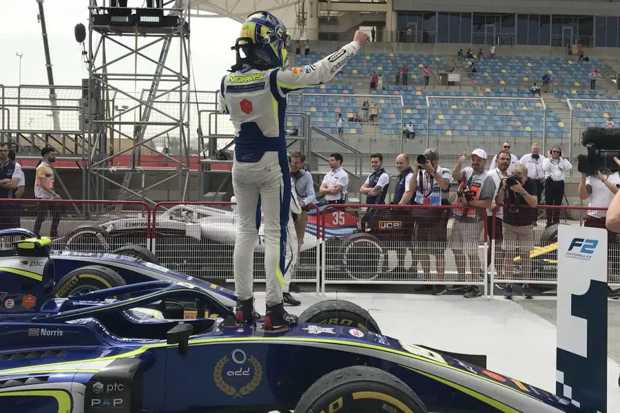 Lando Norris, Bahrain, F2 Championship