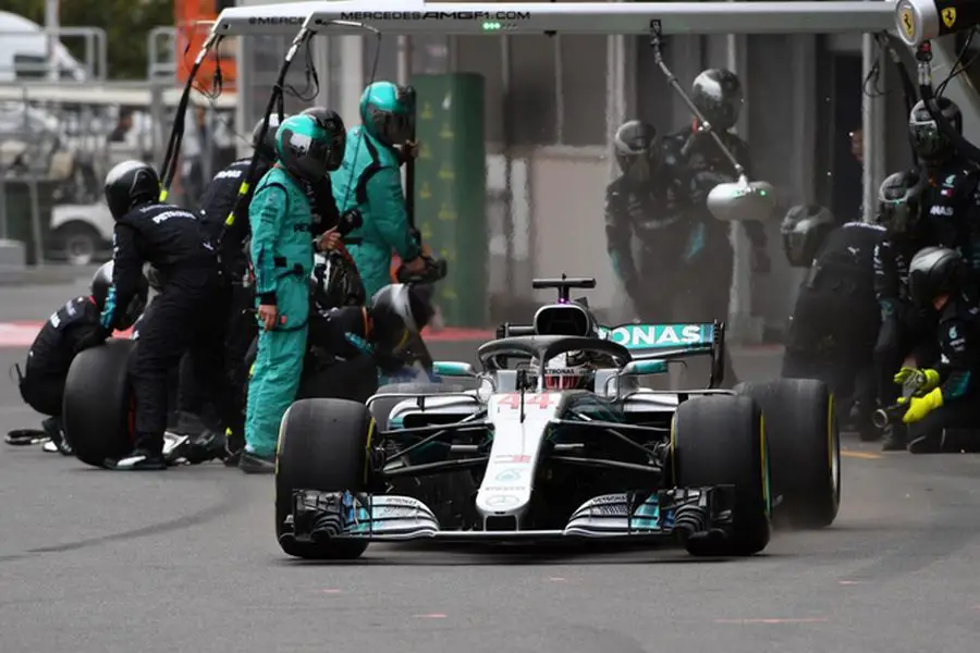 First win of the season for Lewis Hamilton